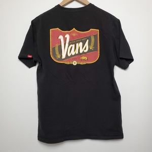 Vans Men's Short Sleeve Graphic Black Tee M